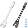 PD 100W Headphone Cable Converter Data Transmission Fast Charging Cord for Mobile Phone Tablet
