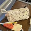 Handheld Pencil Pouch Flower Pen Bag Durable Stationery Storage Bag  Gift