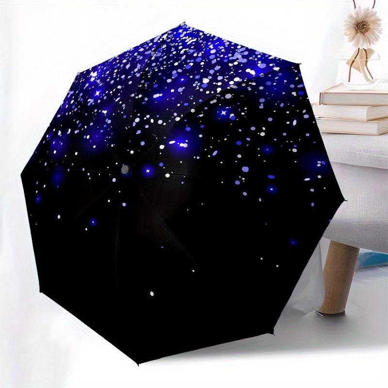 1 Stück Galaxie Sternenhimmel Thema Hochwertiger Regenschirm, Automatisches Öffnen und Schließen Regenschirm, Multifunktionaler Regenschirm G0811194