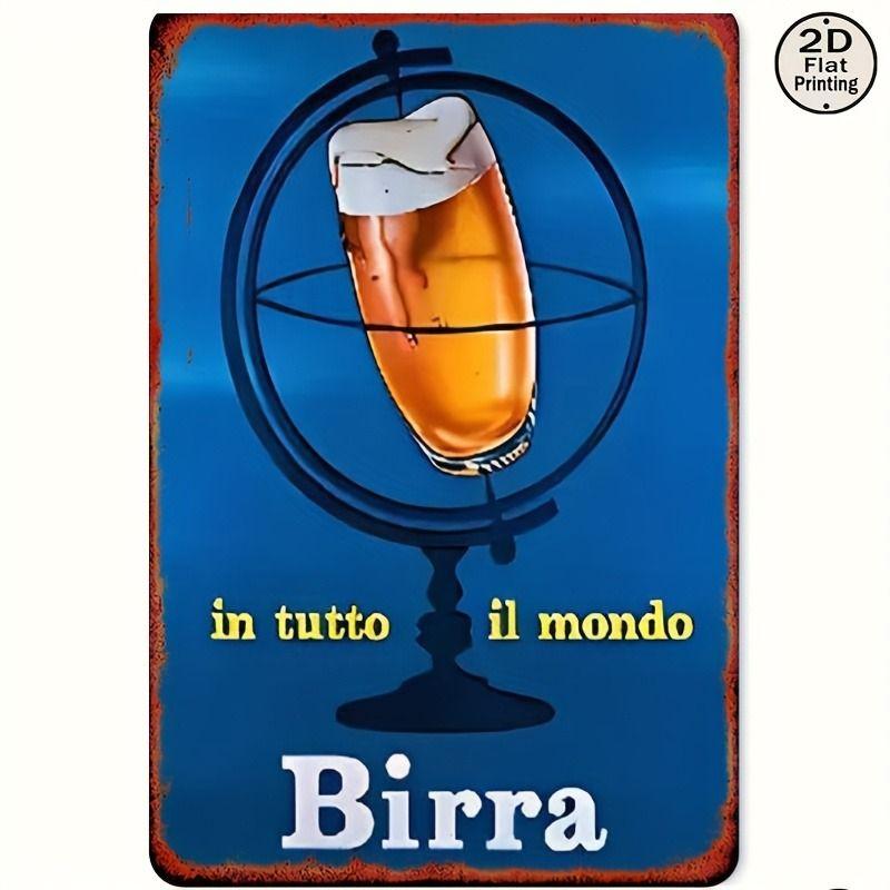 Vintage Drinks Wall Poster Metal Tin Sign 20x30cm