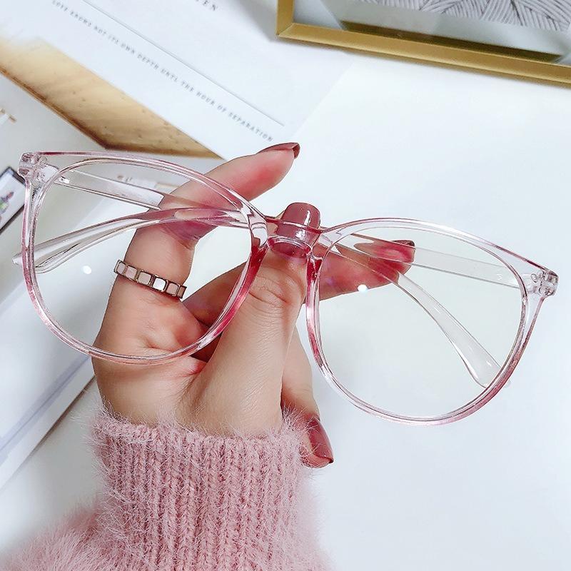 Women Men'S Anti Blue Light Round Myopia Glasses Vintage Finished Optical Spectacle Nearsighted Eyeglasses With Diopter 0 To-6.0