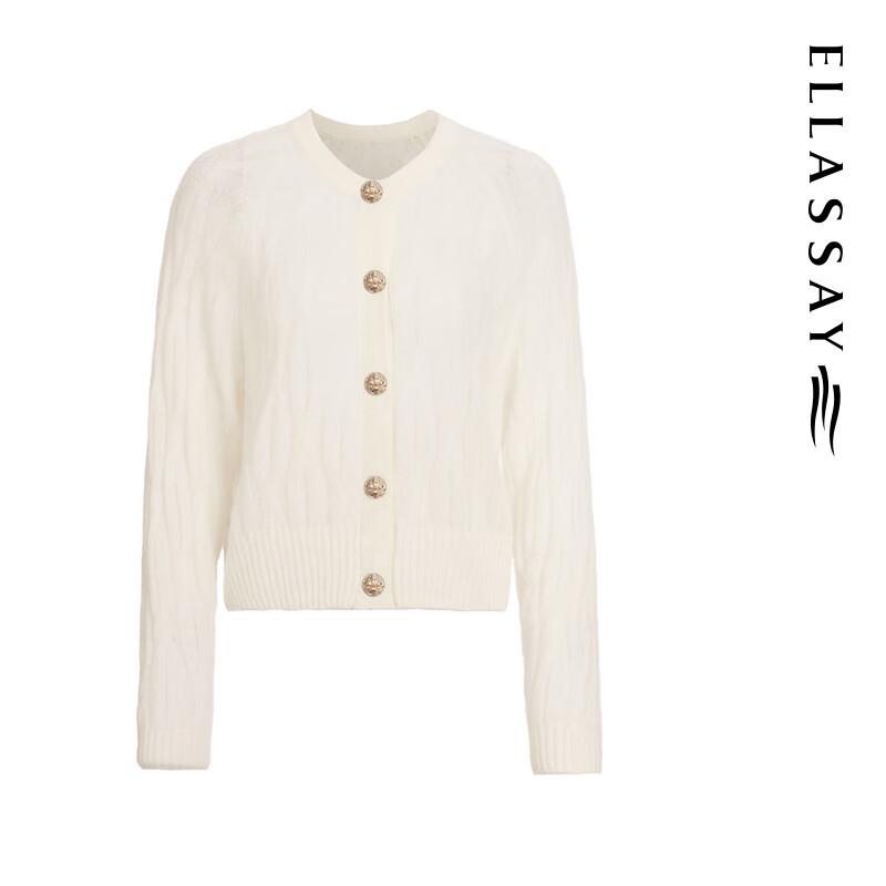 ELLASSAY Women's Silk Cashmere Knit Sweater