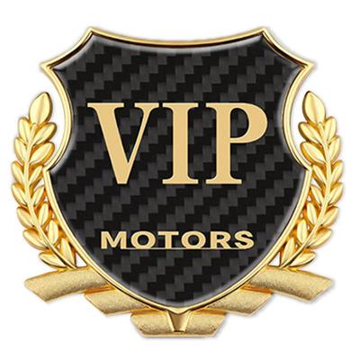 Auto-Badges und -Embleme Weizenährenmuster Auto-Metallschilder Rostschutz VIP-Buchstabendesign Autoaufkleber Kohlefaser-Textur