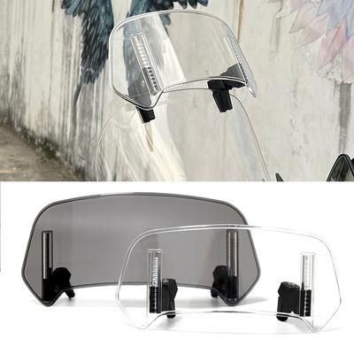 Universal Motorrad Windschutzscheibe Verlängerung Einstellbare Spoiler Clamp-Auf Windschutzscheibe Windabweiser Für BMW KAWASAKI YAMAHA HONDA SUZUKI