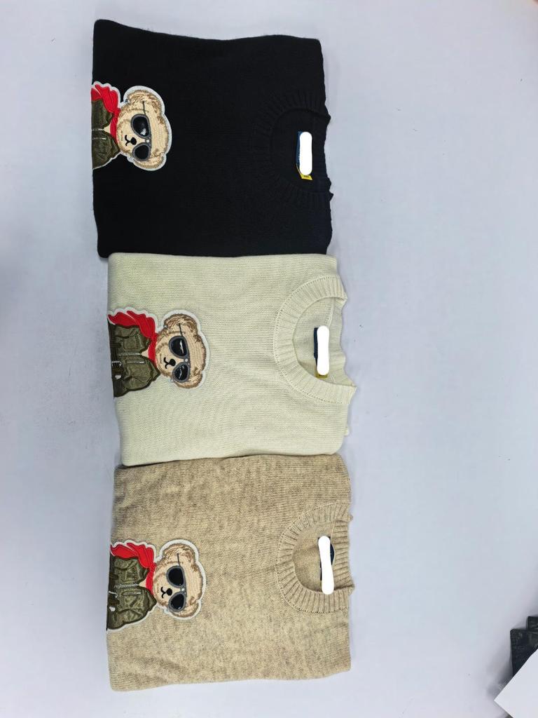 Women's High-Quality Wool Cashmere Teddy Bear Sweater, Autumn/Winter 2025