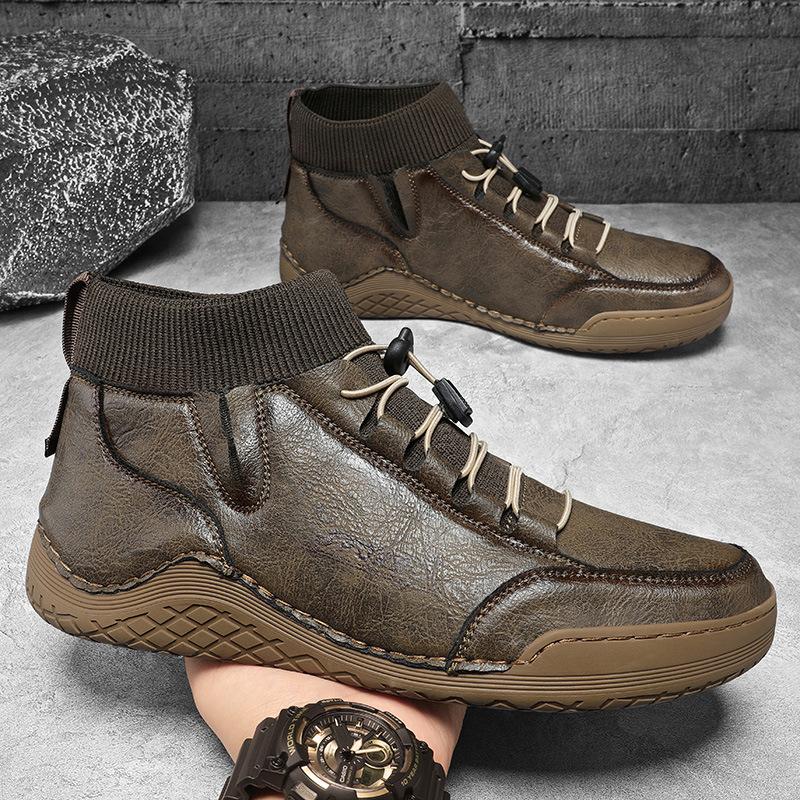 Britské pánské podzimní horké prodejní outdoorové pánské boty, chobotnicové ponožky pracovní boty