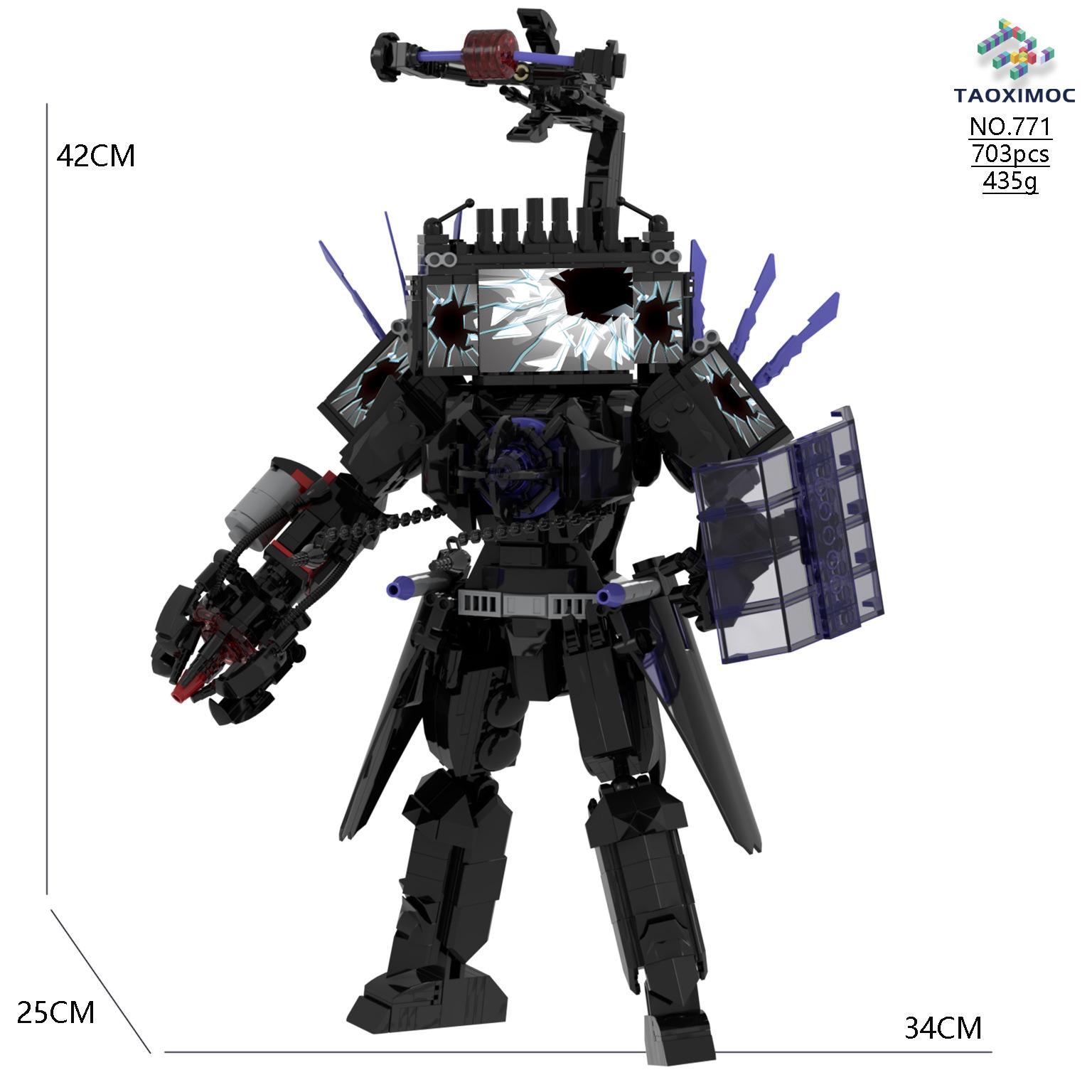 

Monitor people, toilet man s toys, Titan TV Man, war-damaged children s building blocks, creative creative assembly