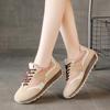 JCF220-1 New Autumn Thick Baseplate Shoes Women's Shoes Velvet Student Casual Splicing Heightening Sports Shoes