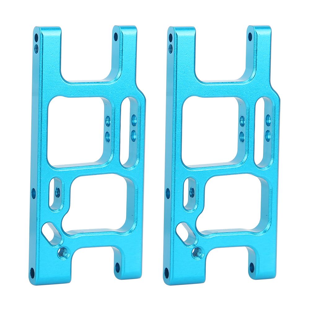 Aluminum Alloy Rear Lower Suspension Arm Upgrade Parts Fits for Wltoys 1 14 144001 RC CarBlue F1250B