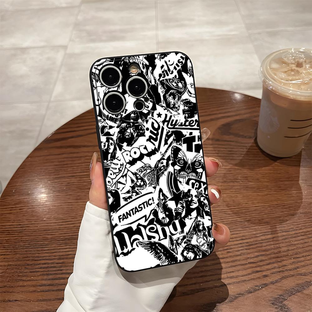 H-Hysteric Glamour Girl Phone Case For 17 Pro Max Iphone 14 Pro Max 12 16 15 13 Pro 11 Xr X Xs 8 7 Plus Back Cover