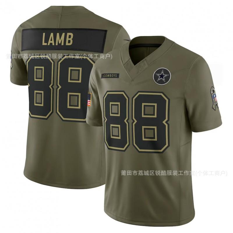 Dallas Cowboys NFL Football Jersey CeeDee Lamb 88 Short Sleeve Team Fan Apparel Men
