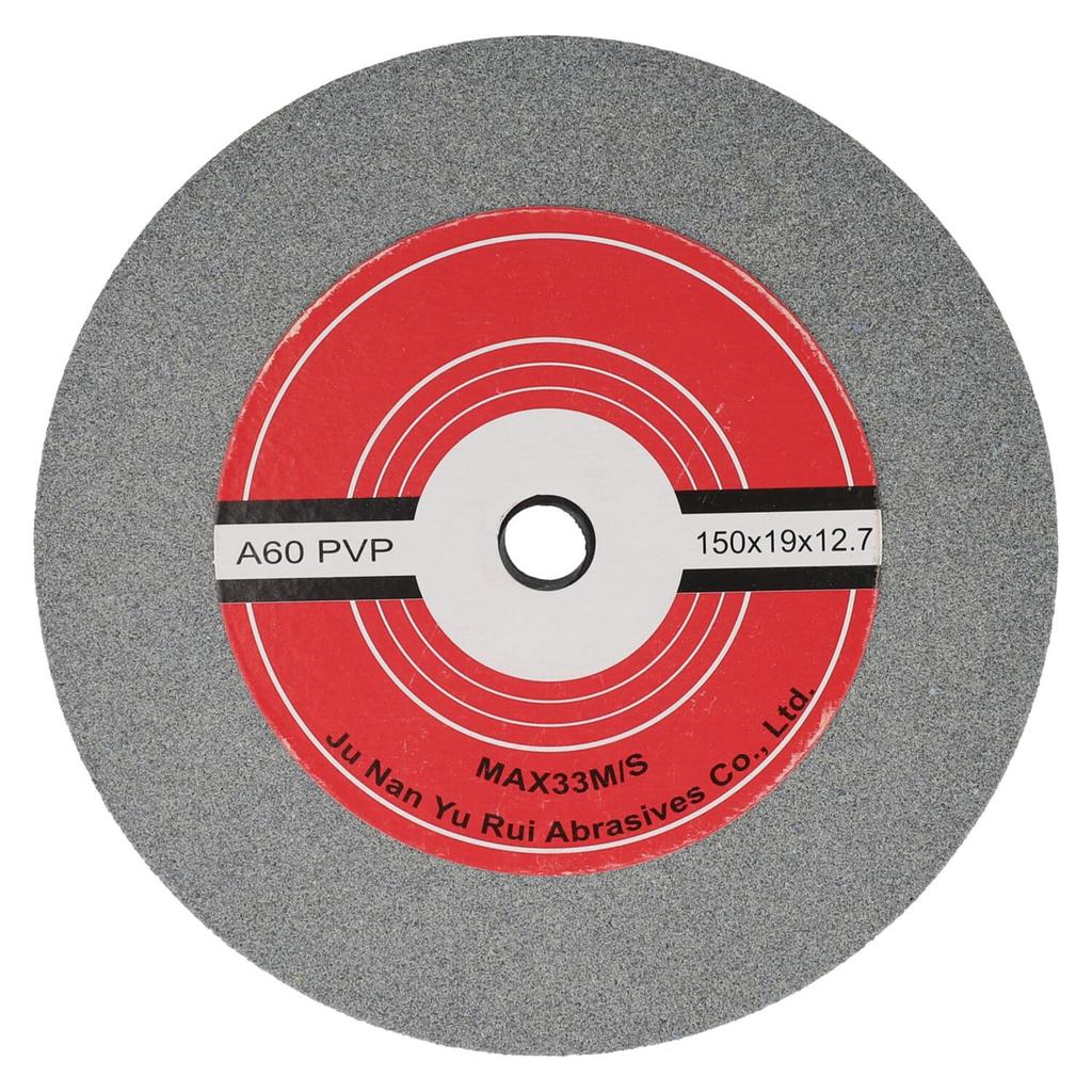 Kyocera Flat Grinding Wheel for Grinders 150 X 19 X 1680021 (formerly Ryobi) Double-Ended TG-61 TG-151, 12.7 Mm, #60,