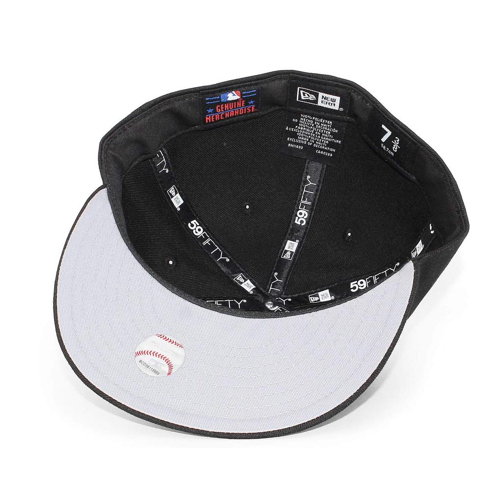 [New Era] 59FIFTY Los Angeles Dodgers [MLB TEAM-BASIC FITTED CAPBLACK-BLACK] Klobouk LOS ANGELES DODGERS Černý (8-18 (Cca. 64,5 cm)) [Použitý]