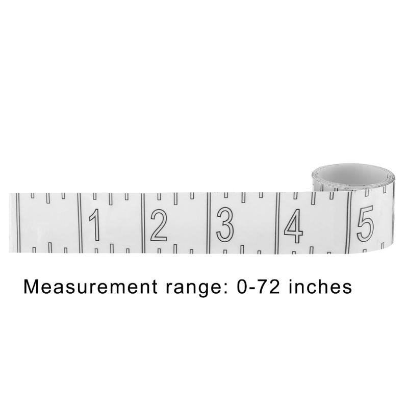 72inch Fish Measuring Tape Waterproof Fish Ruler Sticker Decals Clear Self Adhesive Fish Ruler for Boats Fishing Rod