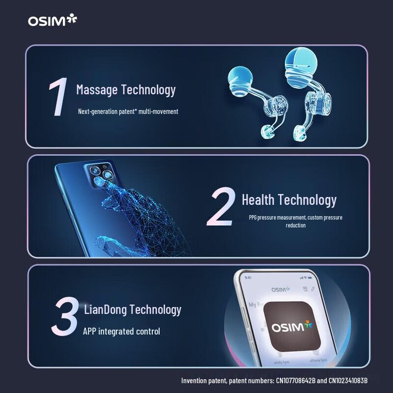 OSIM Smart Back and Neck Massage Cushion CN Plug (adapter Included)