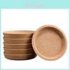 Wooden Coaster Set Natural Cork Insulation Pads For Home Office Tea Cups