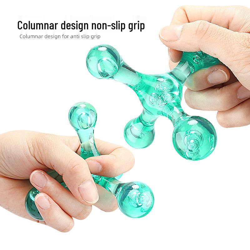 Handheld Crystal Acupressure Roller for Neck, Back, Shoulder, and Sole Massage