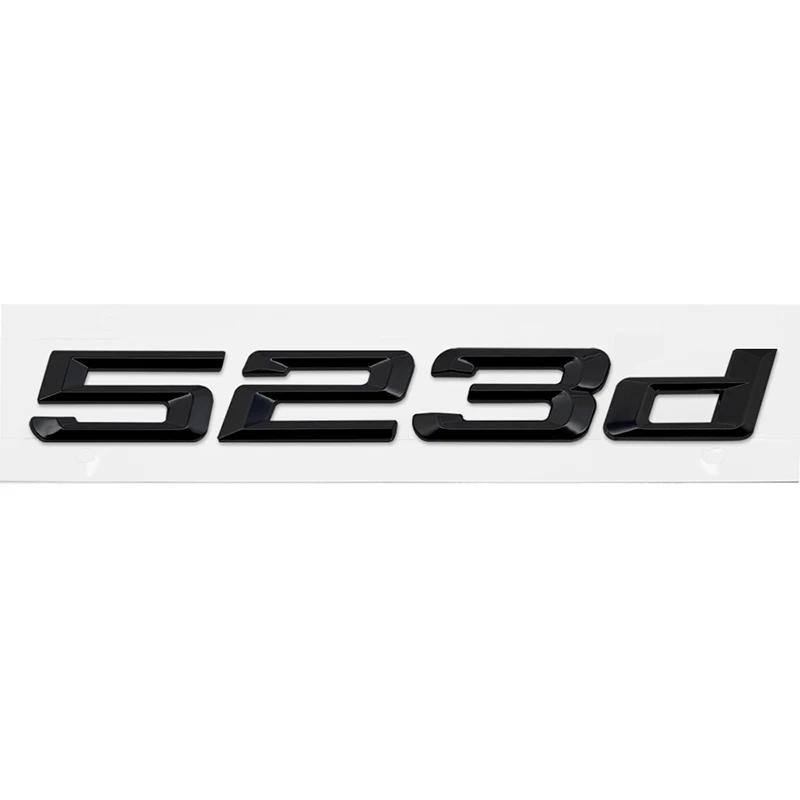 ABS Car Rear Trunk Letters Logo Badge Emblem Sticker For BMW 5 Series 520d 525d 528d 530d 535d 540d 550d E39 E60 E61 F10 F11 G30