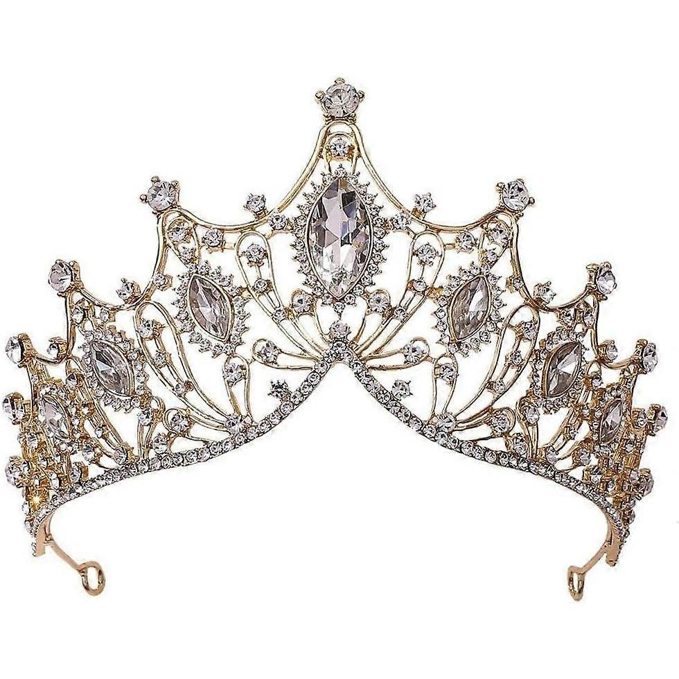 Crystal Crown Headband Vintage Hair Ornaments Headwear Zircon Tiara