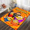 Minions Cartoon Printed Flannel Area Rug Non Slip Washable Floor Mat Kids Bedroom Living Room Sofa Decor Indoor Entrance Gift