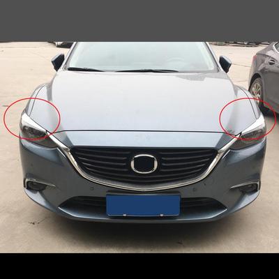 Dla Mazda 6 Atenza 2017-2019 2 sztuk/partia Car Styling ABS Reflektor Brwi Dekoracyjne wykończenie pokrywy powieki