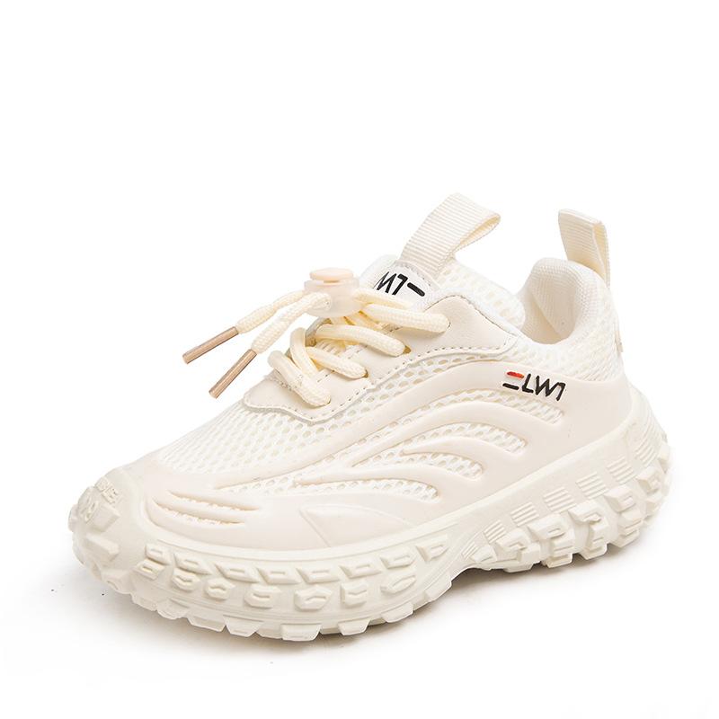 

JIMITU Children Sneakers Breathable Mesh Kids Girls And Boys Casual Shoes Rubber Sole Summer Autumn Toddlers Tennis 3-6y 26(insole16.5cm) белый