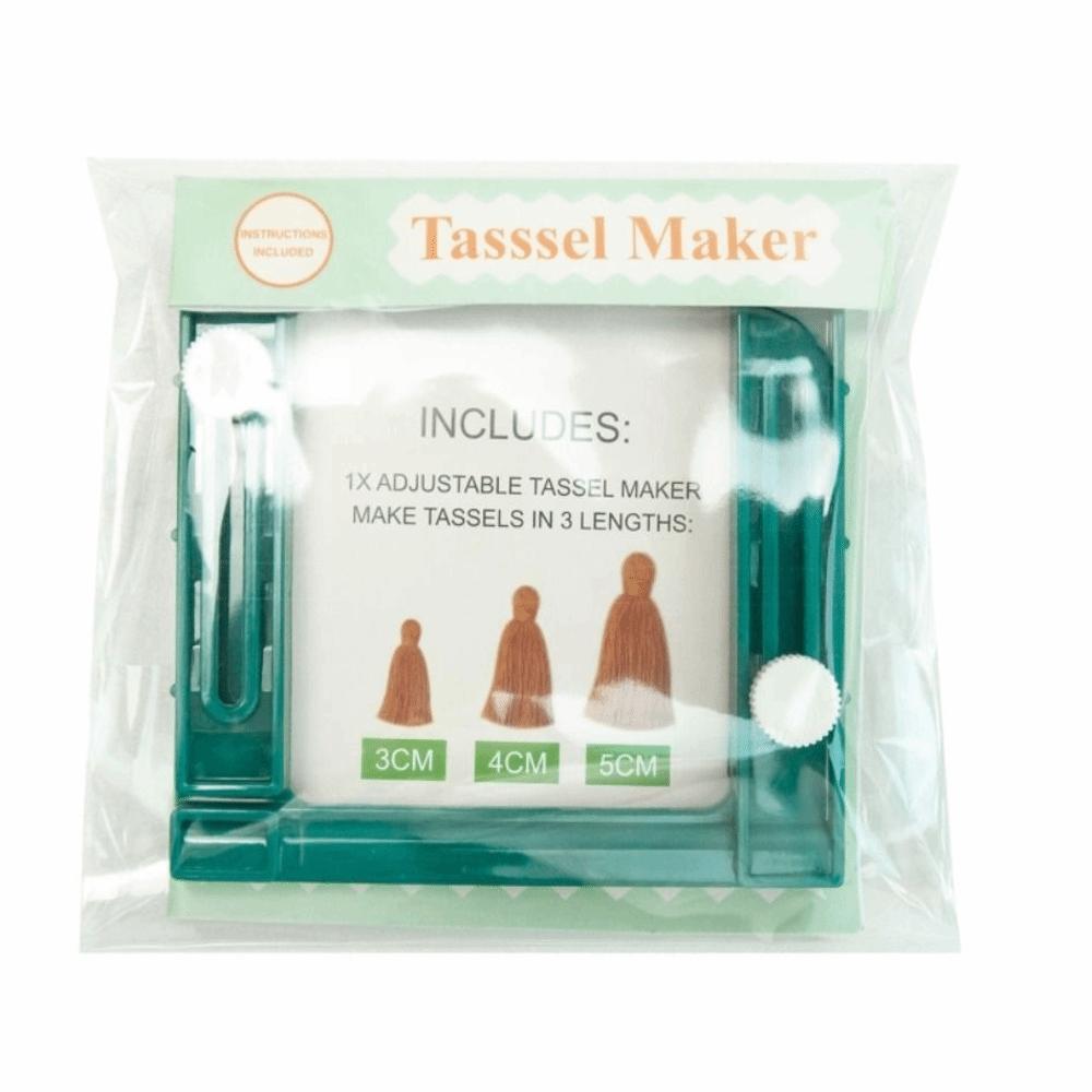 Kids Hand-knitting Tassel Maker Manual DIY Craft Ajustable Tassel Tool Plastic Handmade Weaving Tools Sewing Supplies