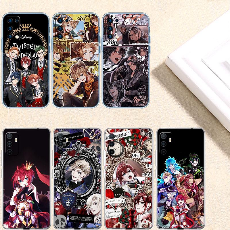 Twisted Wonderland Transparent Phone Case for Motorola Moto E22I E22S E22 E32 E40 E7 E7I G Plus Power Play Stylus G22 G14