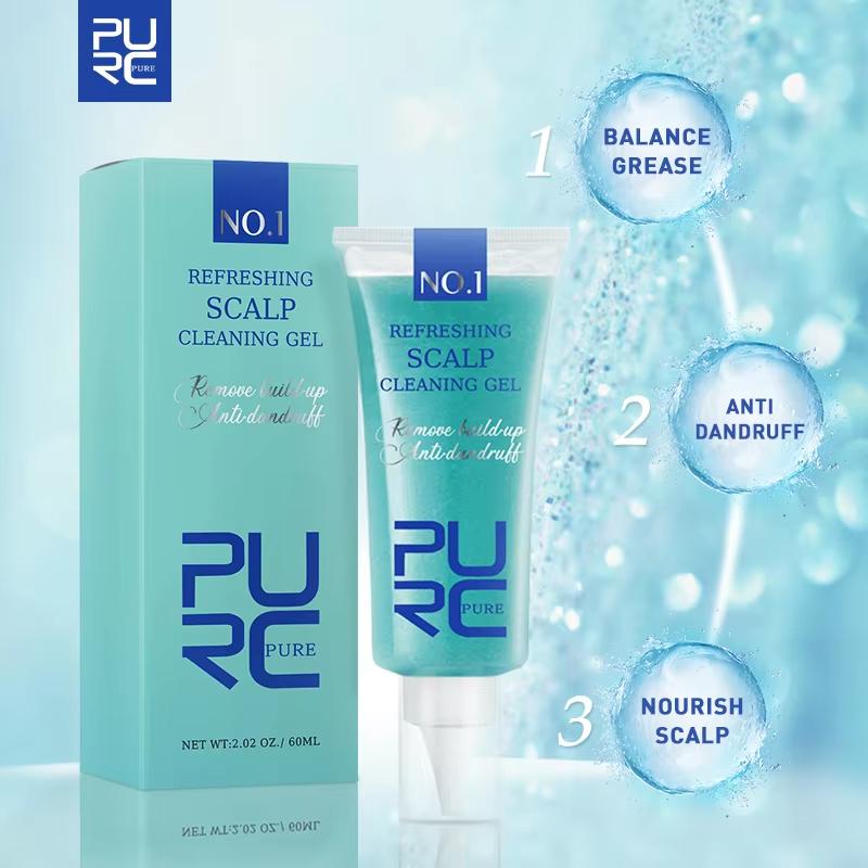 PURC Traitement des cheveux et du cuir chevelu Produits de soins capillaires antipelliculaires, anti-sébum et anti-démangeaisons pour femmes et hommes