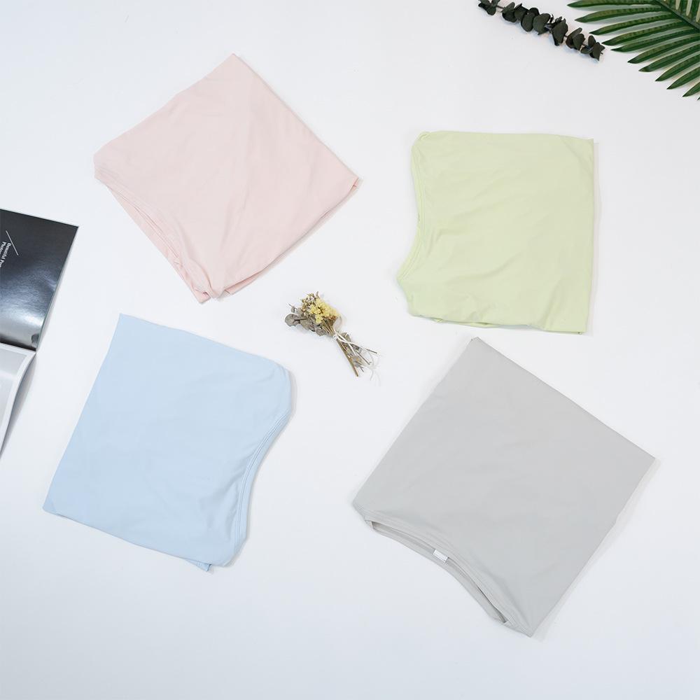 Schnelltrocknendes Eis-Seiden-Yoga-T-Shirt: Dehnbar, Weich, Rundhalsausschnitt, Sonnenschutz, Schlankmachende Passform für Sommer-Fitness