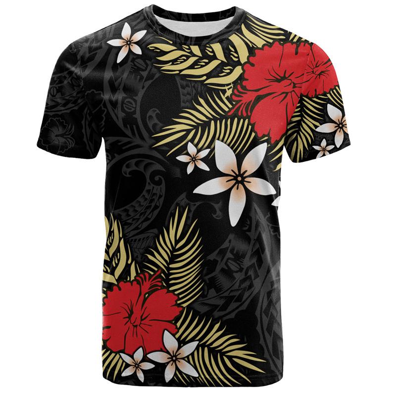 

Fashion Polynesian 3D Printed T Shirt Men Summer Short Sleeves Tops Hawaiian Crew Neck Tees Casual Streetwear Male T-shirt S