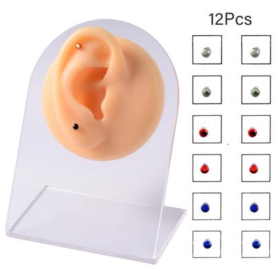 Magnet Ohr Tragus Knorpel Lippe Labret Stud Nase Ring gefälschte Cheater nicht durchbohrt