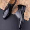 Fashion High Quality Handmade Mens Oxford Leather Shoes Inner Suture Genuine Leather Men Dress Shoes Business Formal Leather Shoes