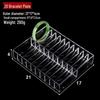 Acrylic Bracelet and Bangle Display Stand - 20 and 40 Positions, Transparent Jewelry Rack and Storage Box