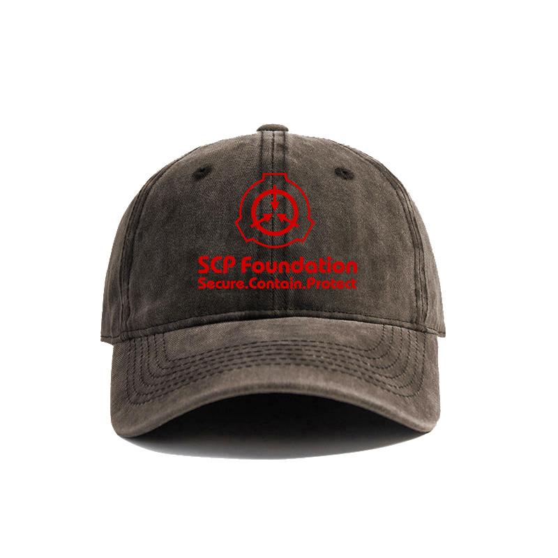 SCP Foundation Bezpečně Udržovat Chránit Baseballová Čepice Opotřebované Klobouky Čepice Unisex Retro Venkovní Letní Nastavitelná SCP Čepice MZ-153