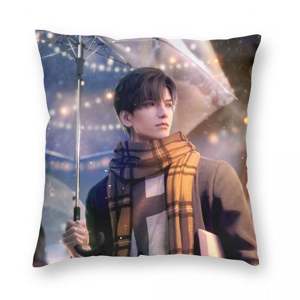 Love And Deepspace Rafayel Pillowcase Printing Polyester Cushion Cover Decor Pillow Case Cover Living Room Zippered 18''