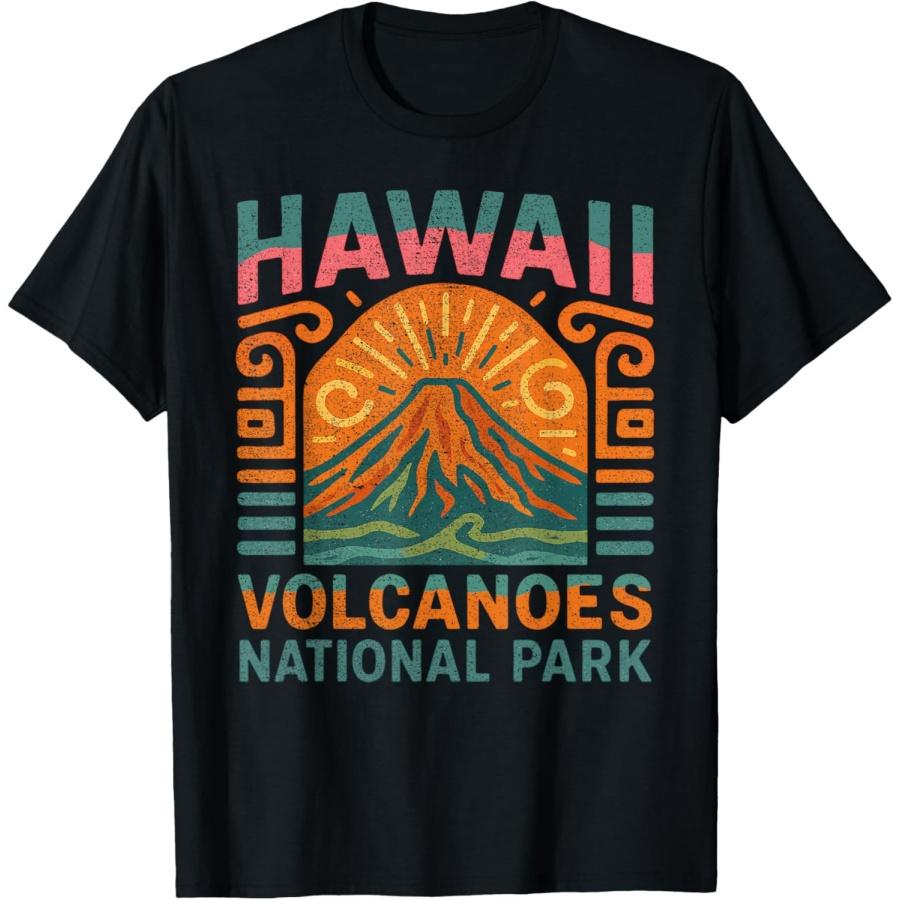 Vintage Hawaii Volcanoes National Park Retro T-Shirt S