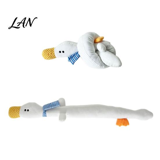 Molar Teeth Cleaning Toys for Dogs 40 Inch Extra Long Plush Squeaky Dog Toy, Soft Cartoon Crocodile Duck Durable Chew Companion Aggressive Chewers