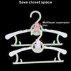 30 Pieces Clothes Hanger Connecting Hook Portable Replacement Space-saving Solid Color Cabinet Closet Connector Organizer