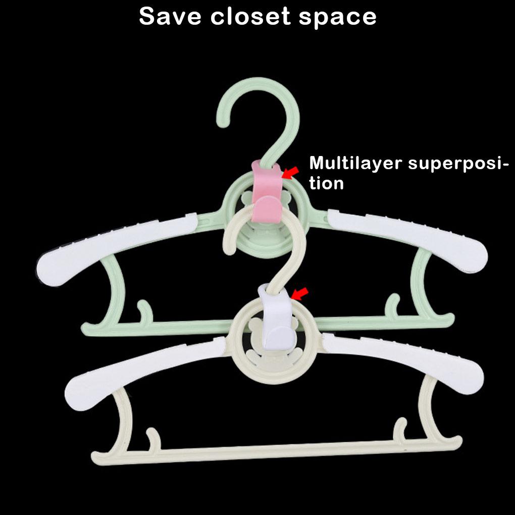 30 Pieces Clothes Hanger Connecting Hook Portable Replacement Space-saving Solid Color Cabinet Closet Connector Organizer