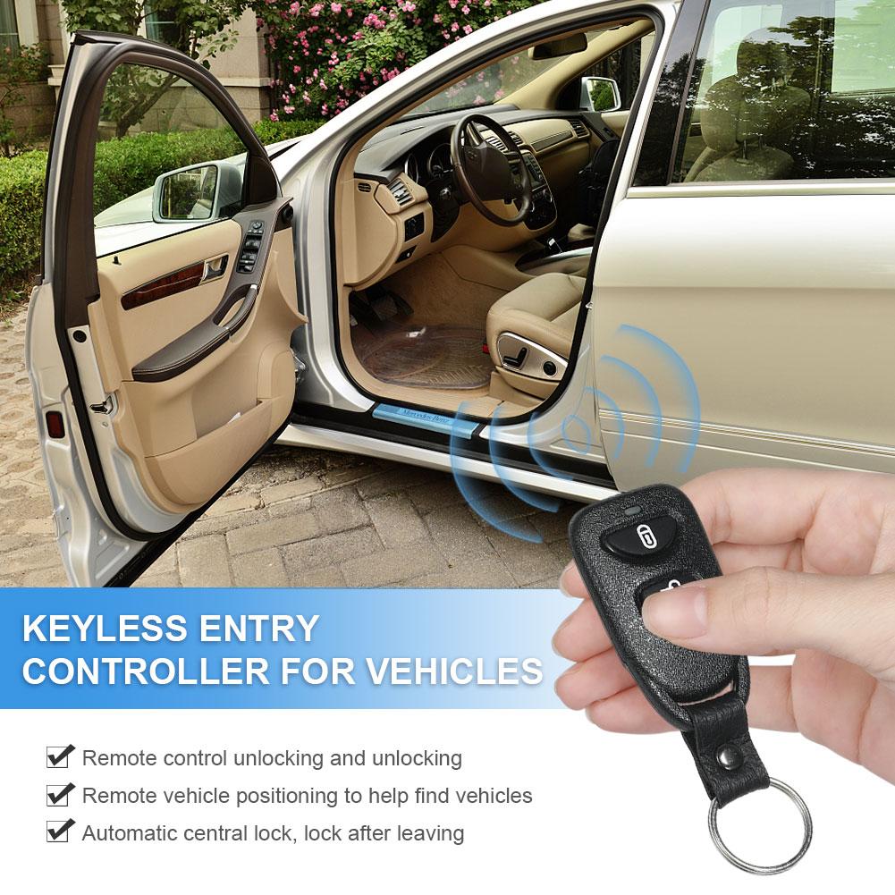 12V Vehicle Keyless Entry System with 2 Remote Control Vehicle Door Lock Anti-Theft System Universal Auto Remote Central Kit