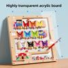 Wooden Fun Number Letter Maze Magnetic Color Classification Walking Puzzle Toy