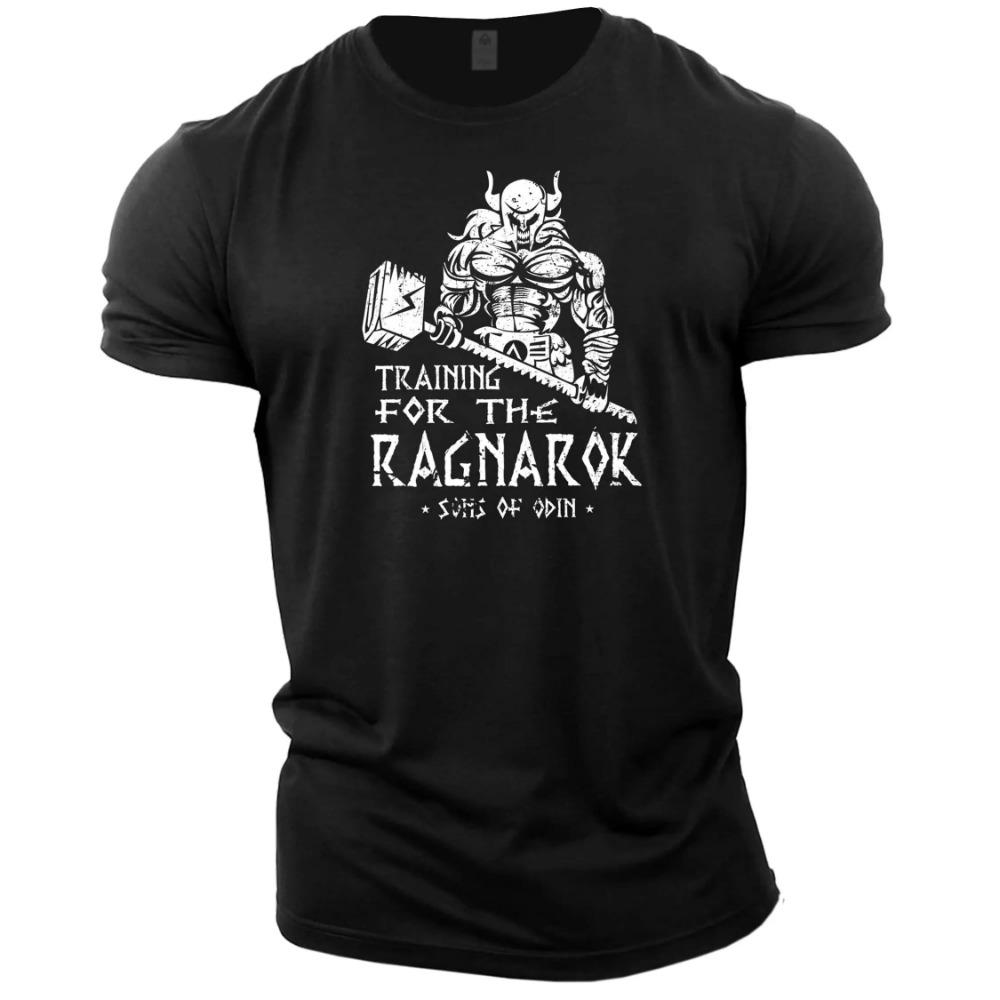 Summer Viking Casual Fashion 3D Printed Tough Guy Men's T-shirt Outdoor Sports Short Sleeve Oversized Loose Wide Quick Dry Shirt