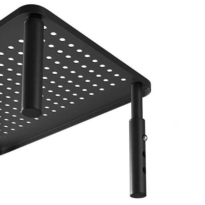 NANKIN black laptop monitor stand + drawer