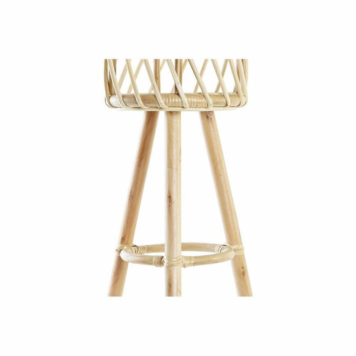 Planter - DKD Home Decor - Bali - Bamboo - 23x20x70 Cm - Natural Cream