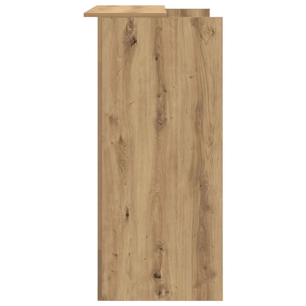 Biurko Recepcyjne Dąb Artisan 100X50X103,5 Cm Drewno Klejone