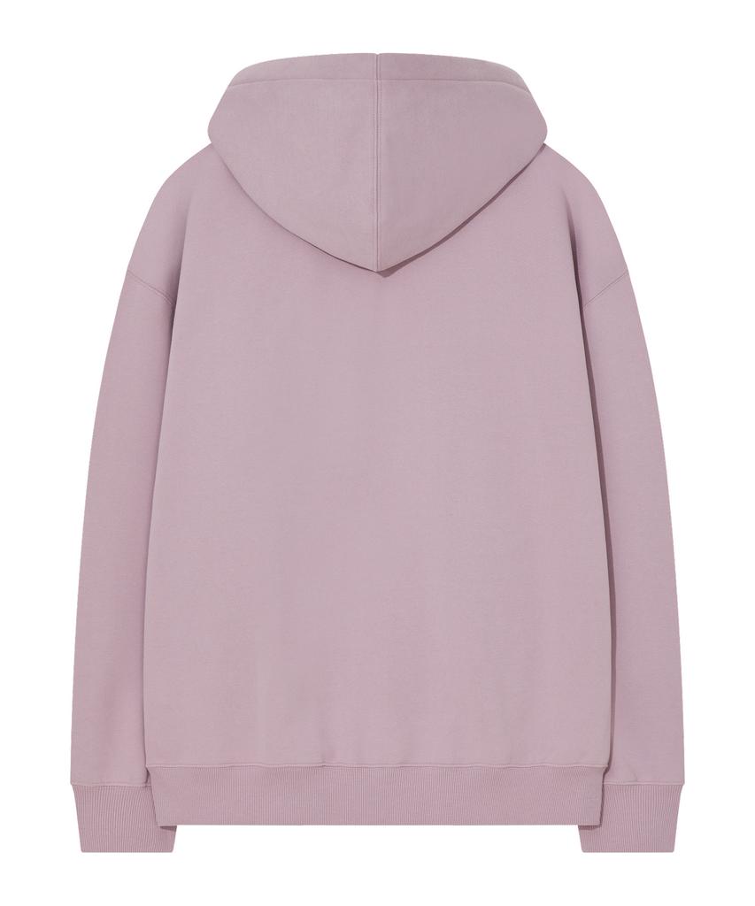 Small Logo Fleece-Lined Hoodie Light Purple
