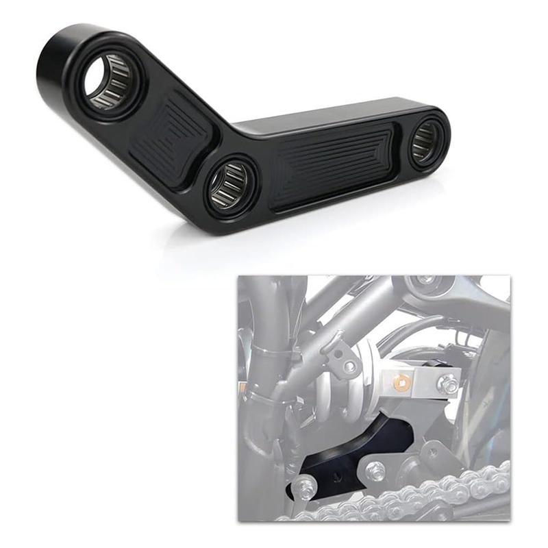3X Motorrad Hinterradaufhängung Dämpfer Verbindungsstück Für YAMAHA MT07 FZ07 2014-2025 XSR700 YZF R7 Tieferlegungslenker Kit Schwarz-A99D