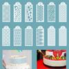 Fondant Cake Mesh Stencil Stamps Stencils Embossing Plastic Spray Mold Tool