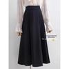 Solid Color High Waisted A- Line Umbrella Skirt Pure Color High Waist Umbrella Skirt for Women